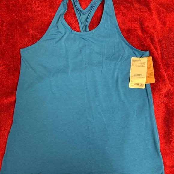 Athleta Tops - Athleta Blue Power Up Tank Top. Size L. NWT
